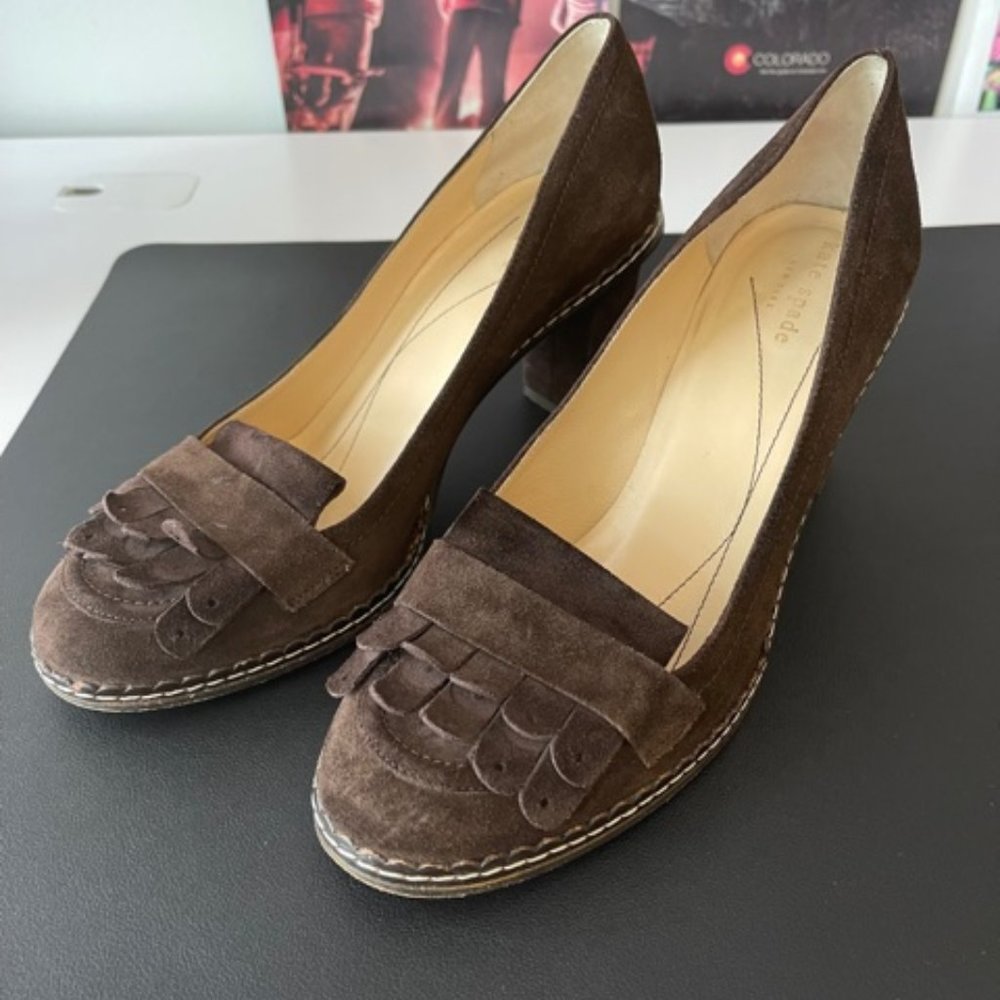 Kate Spade Brown Suede Shoes Size 9